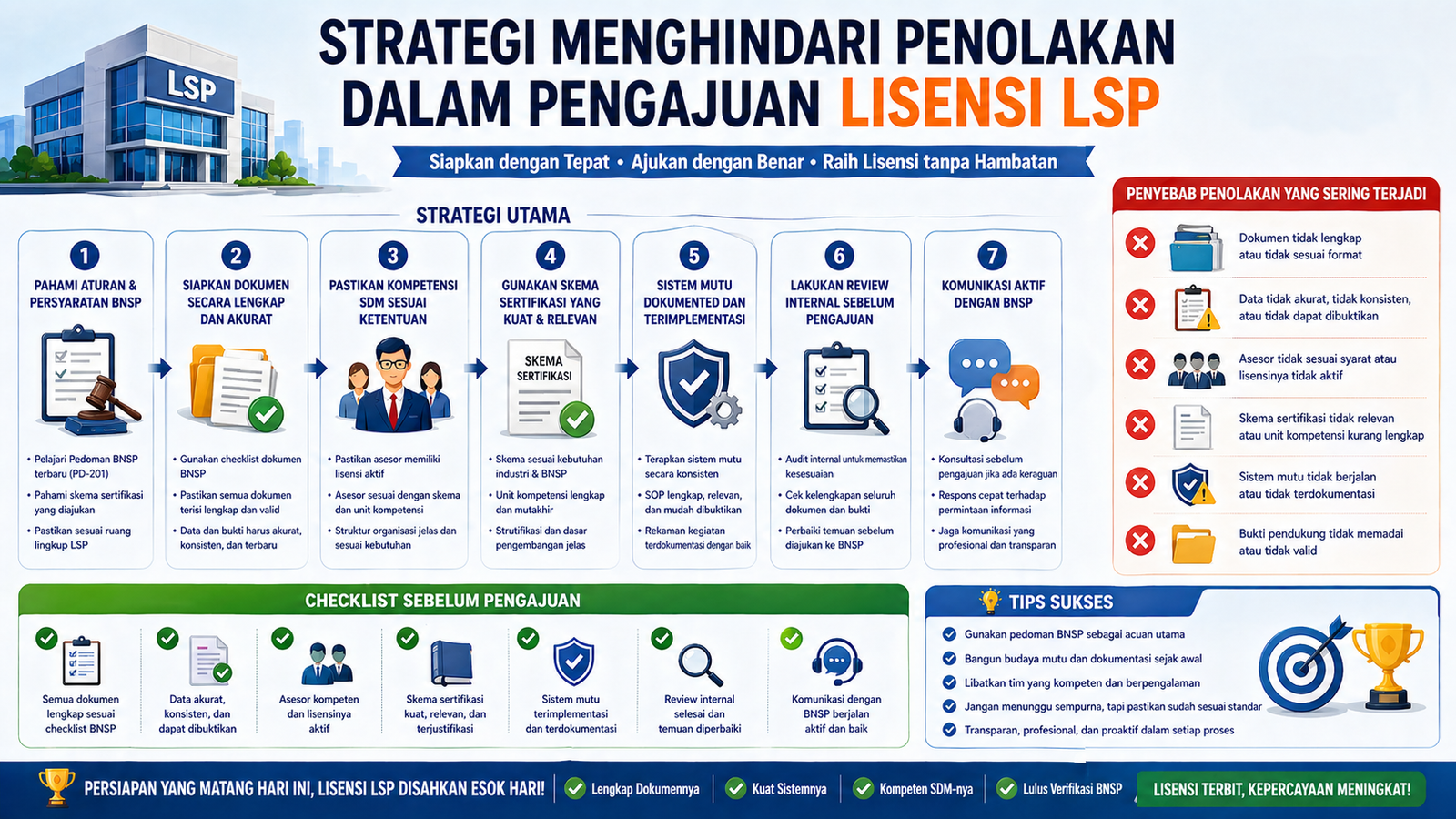 Strategi Menghindari Penolakan dalam Pengajuan Lisensi LSP