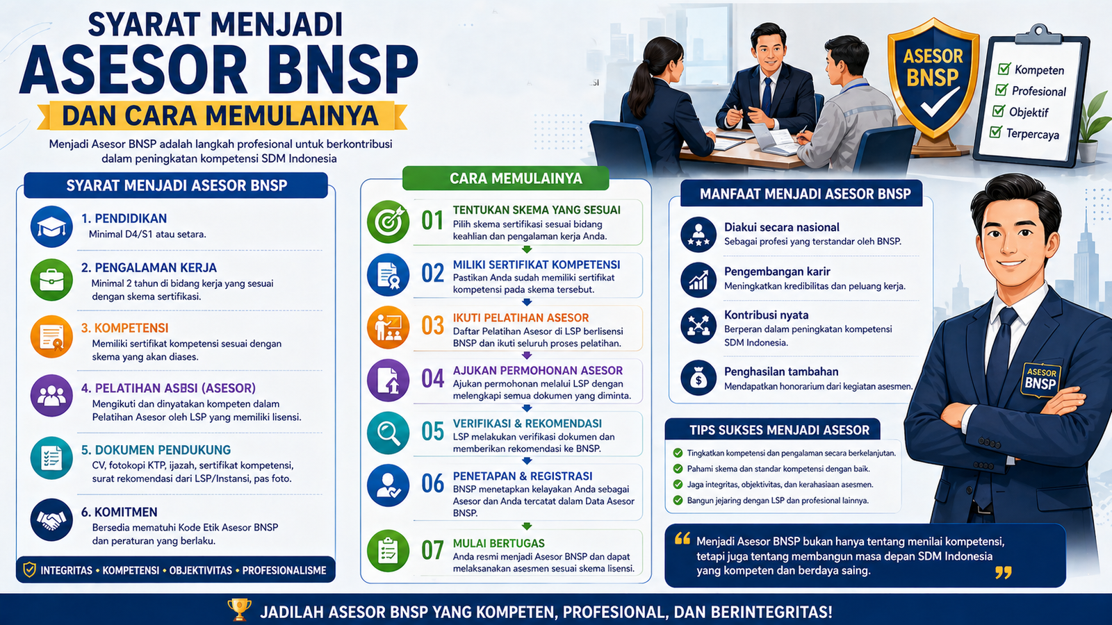 Syarat Menjadi Asesor BNSP dan Cara Memulainya