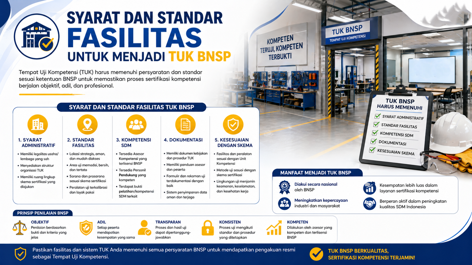 Syarat dan Standar Fasilitas untuk Menjadi Tuk BNSP