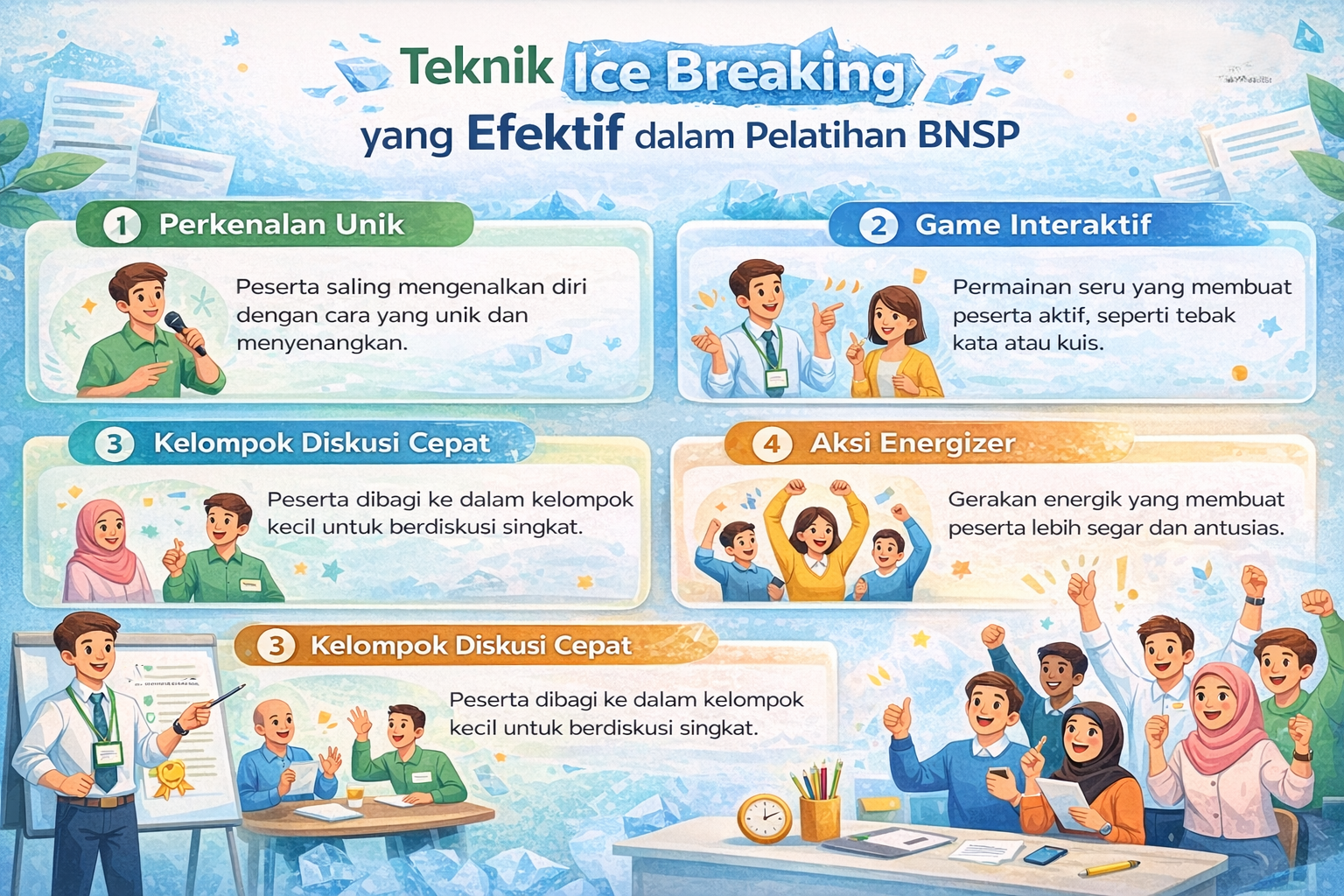 Teknik Ice Breaking yang Efektif dalam Pelatihan BNSP