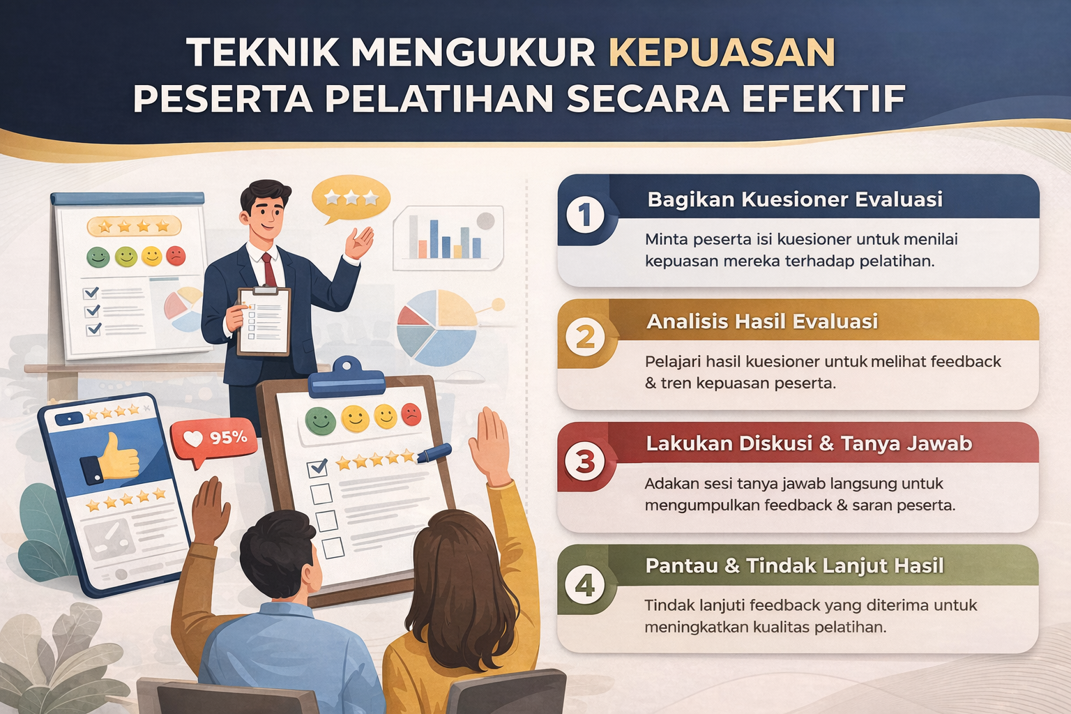 Teknik Mengukur Kepuasan Peserta Pelatihan secara Efektif