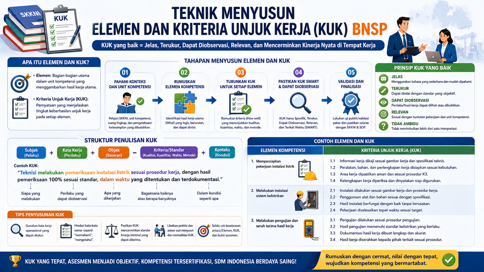 Teknik Menyusun Elemen dan Kriteria Unjuk Kerja (KUK) BNSP