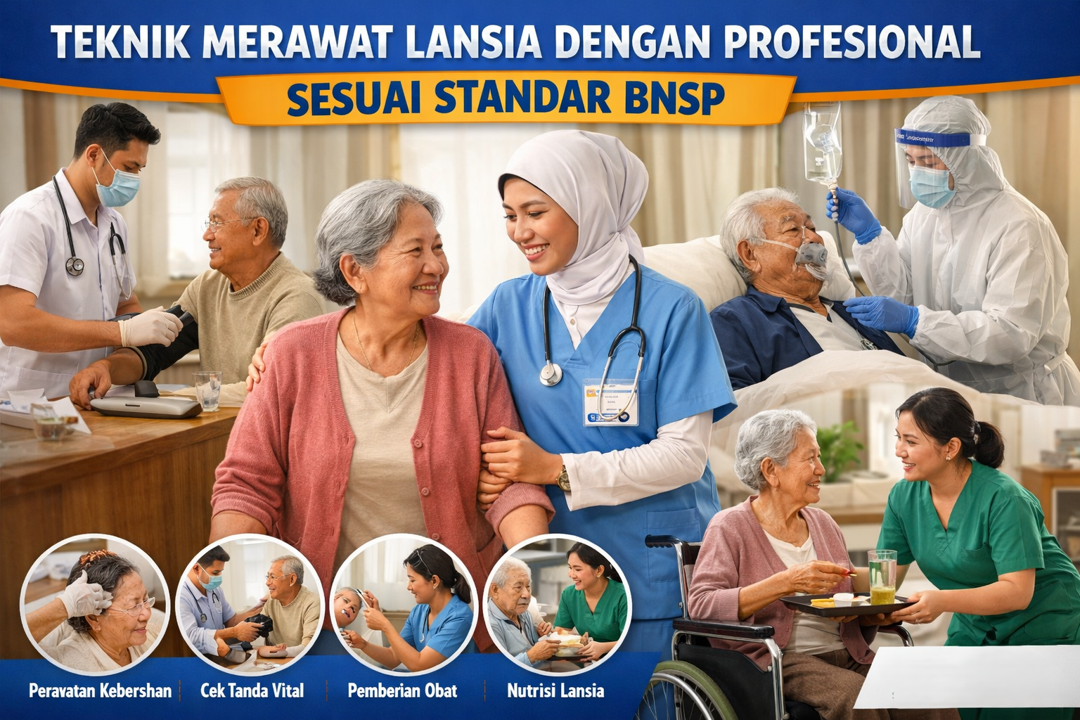 Teknik Merawat Lansia dengan Profesional Sesuai Standar BNSP