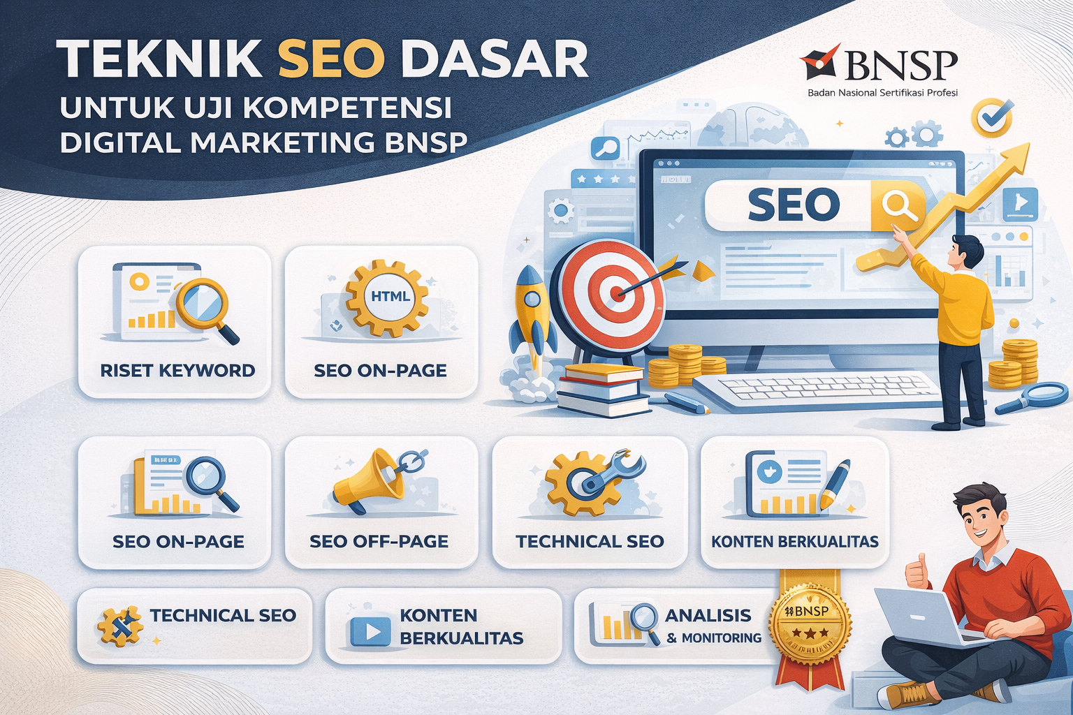 Teknik SEO Dasar untuk Uji Kompetensi Digital Marketing BNSP