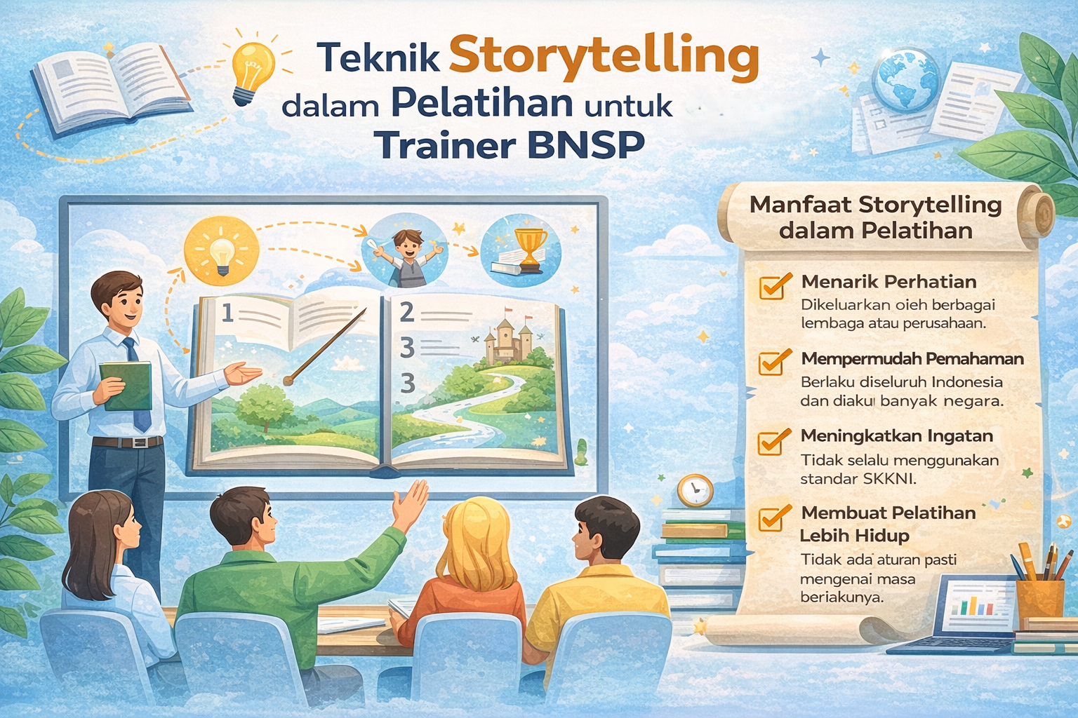 Teknik Storytelling dalam Pelatihan untuk Trainer BNSP
