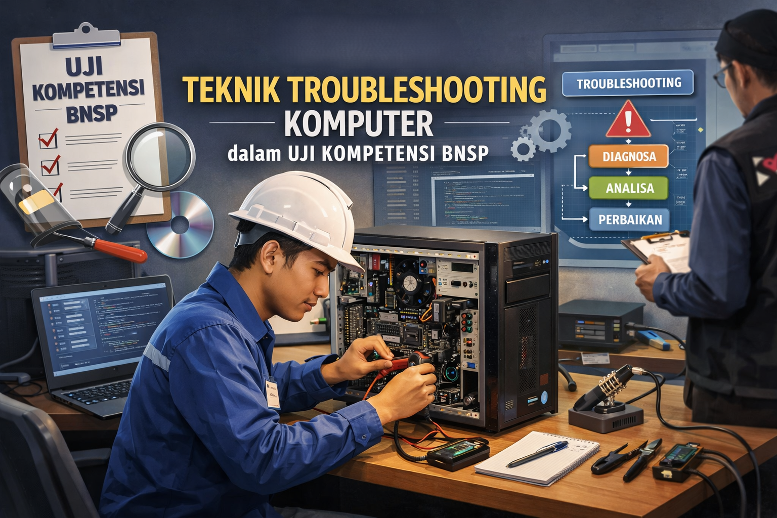 Teknik Troubleshooting Komputer dalam Uji Kompetensi BNSP