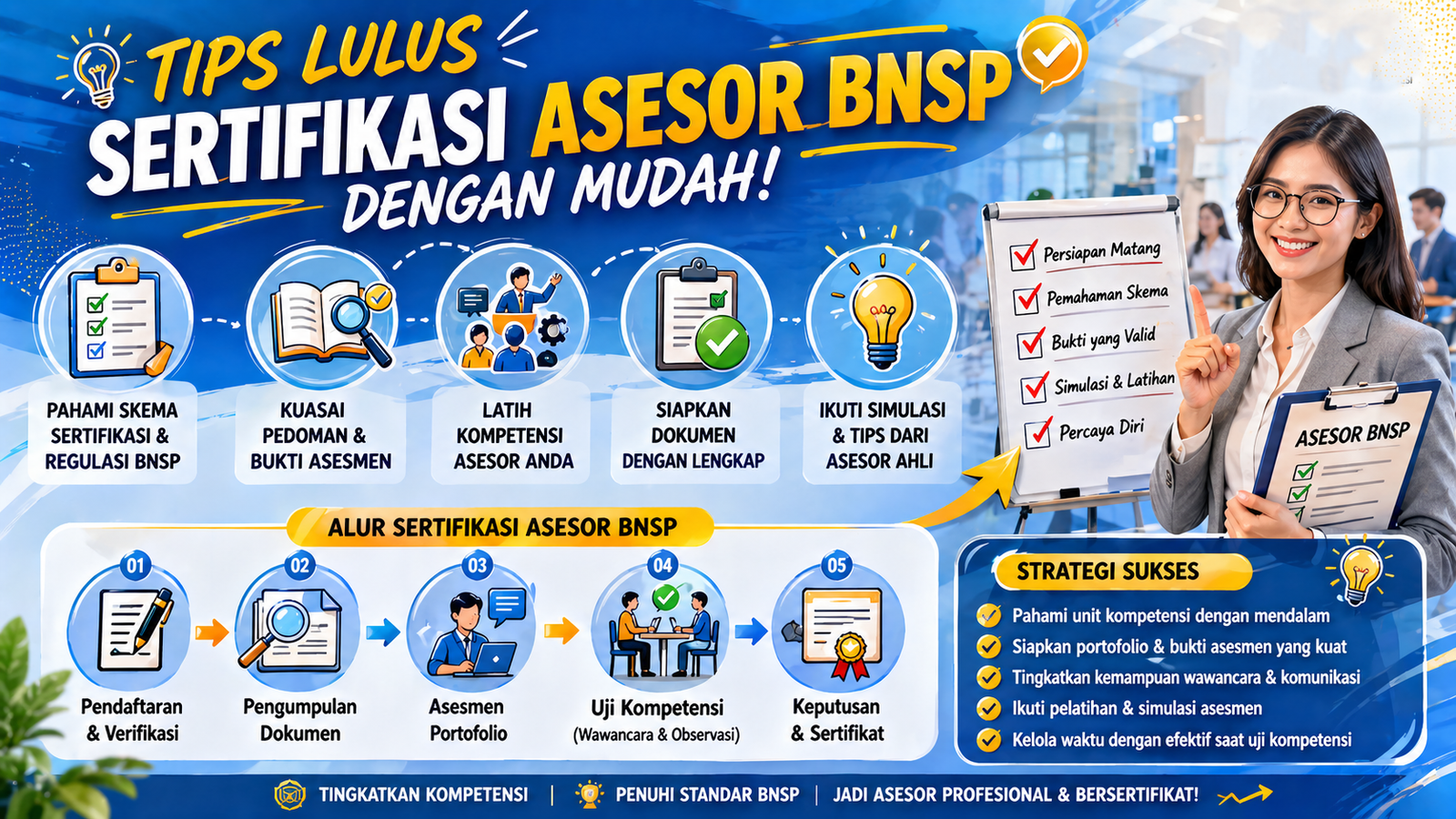 Tips Lulus Sertifikasi Asesor BNSP dengan Mudah