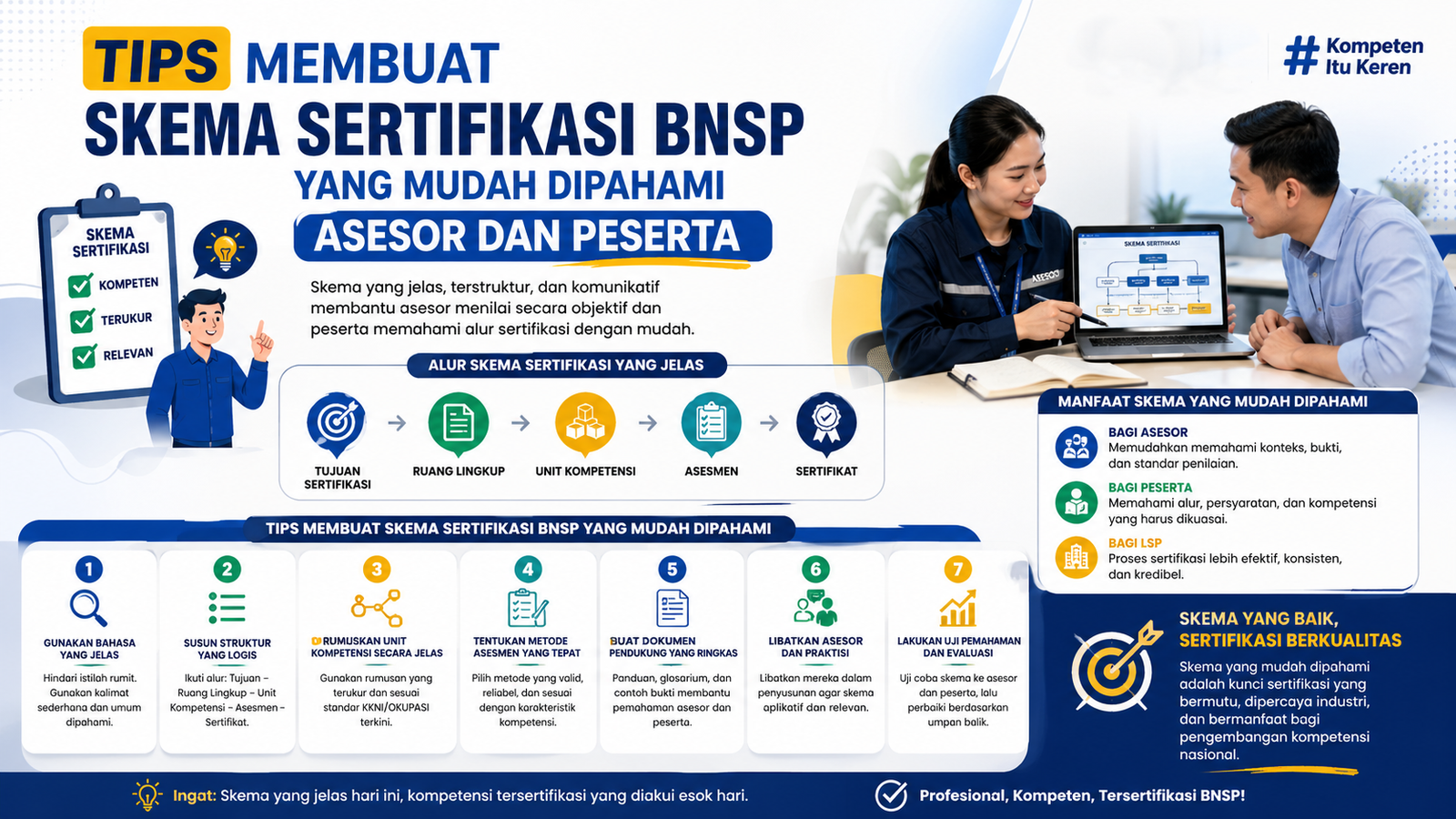 Tips Membuat Skema Sertifikasi BNSP yang Mudah Dipahami Asesor dan Peserta