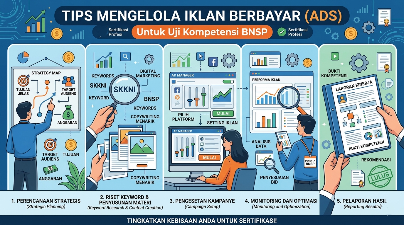 Tips Mengelola Iklan Berbayar untuk Uji Kompetensi BNSP