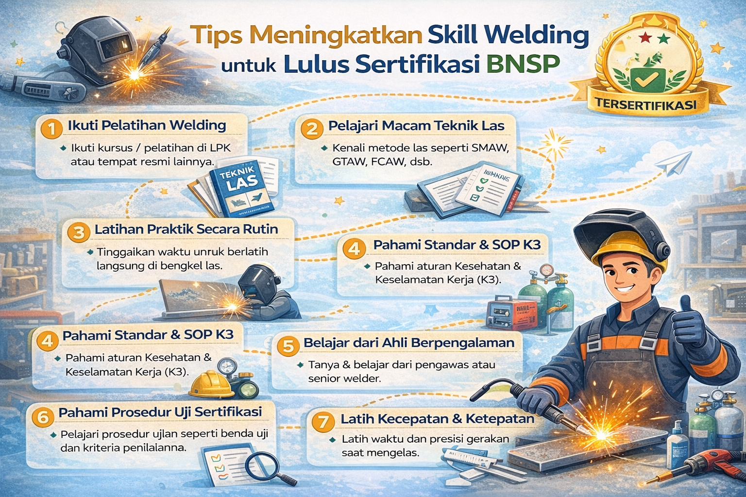 Tips Meningkatkan Skill Welding untuk Lulus Sertifikasi BNSP