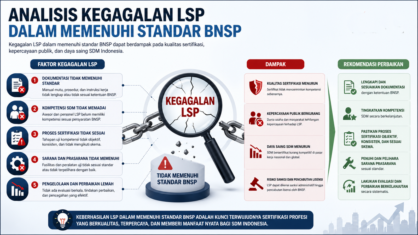 Analisis Kegagalan LSP dalam Memenuhi Standar BNSP