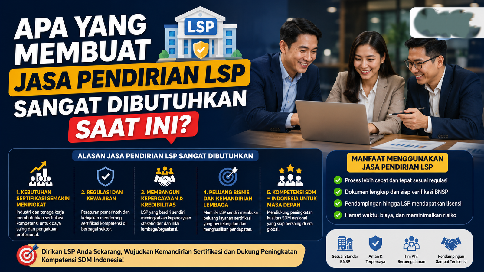 Apa yang Membuat Jasa Pendirian LSP Sangat Dibutuhkan Saat Ini