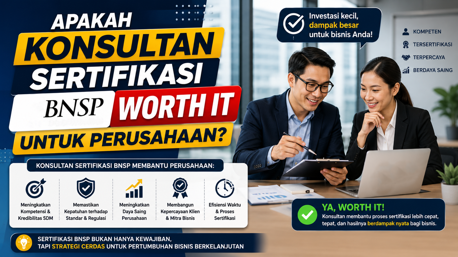Apakah Konsultan Sertifikasi BNSP Worth It untuk Perusahaan
