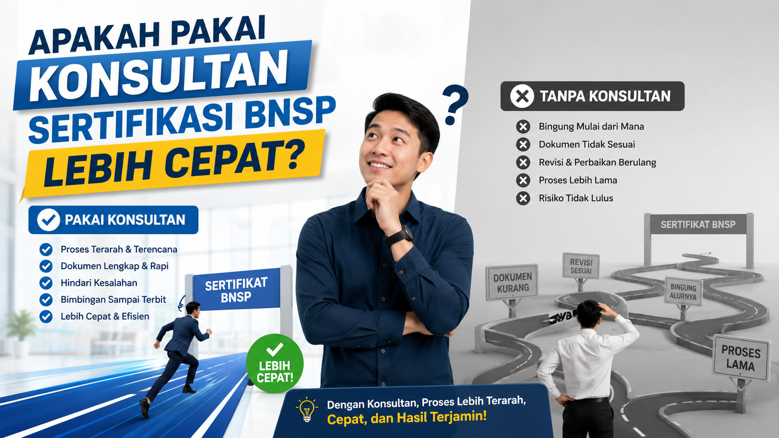 Apakah Pakai Konsultan Sertifikasi BNSP Lebih Cepat