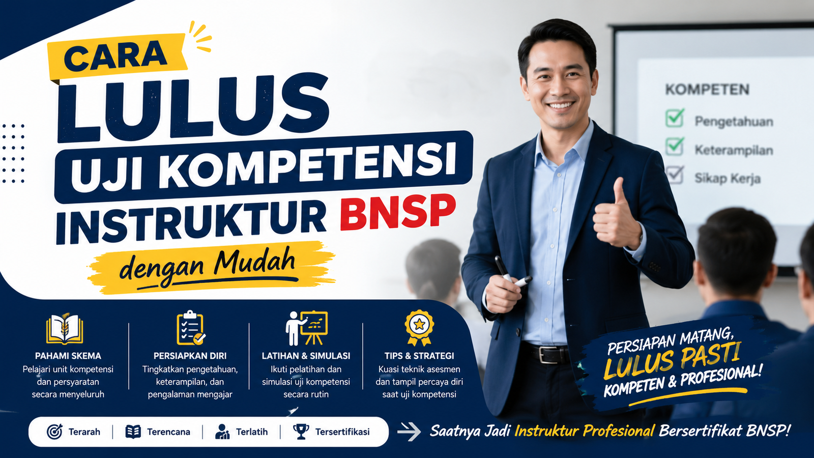 Cara Lulus Uji Kompetensi Instruktur BNSP dengan Mudah