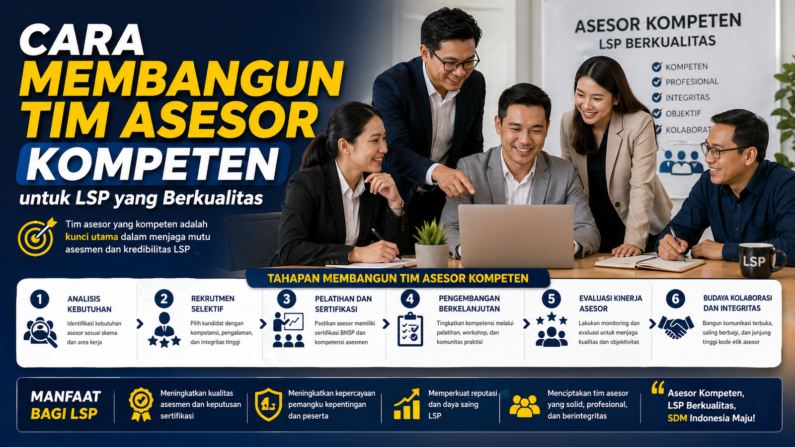 Cara Membangun Tim Asesor Kompeten untuk LSP yang Berkualitas