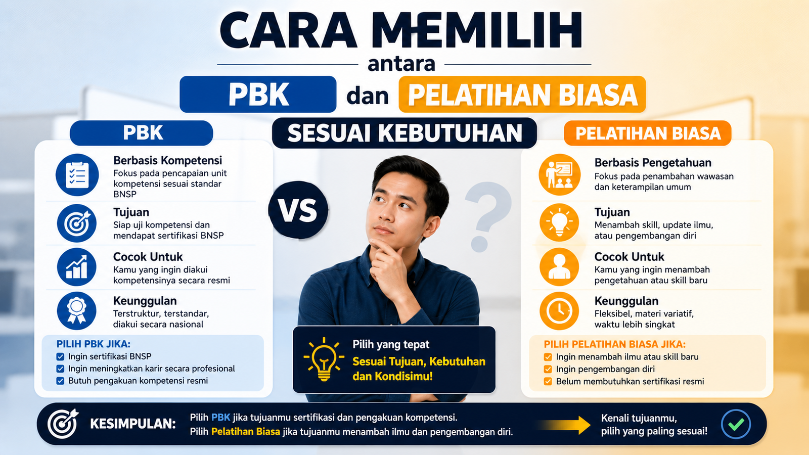Cara Memilih antara PBK dan Pelatihan Biasa Sesuai Kebutuhan