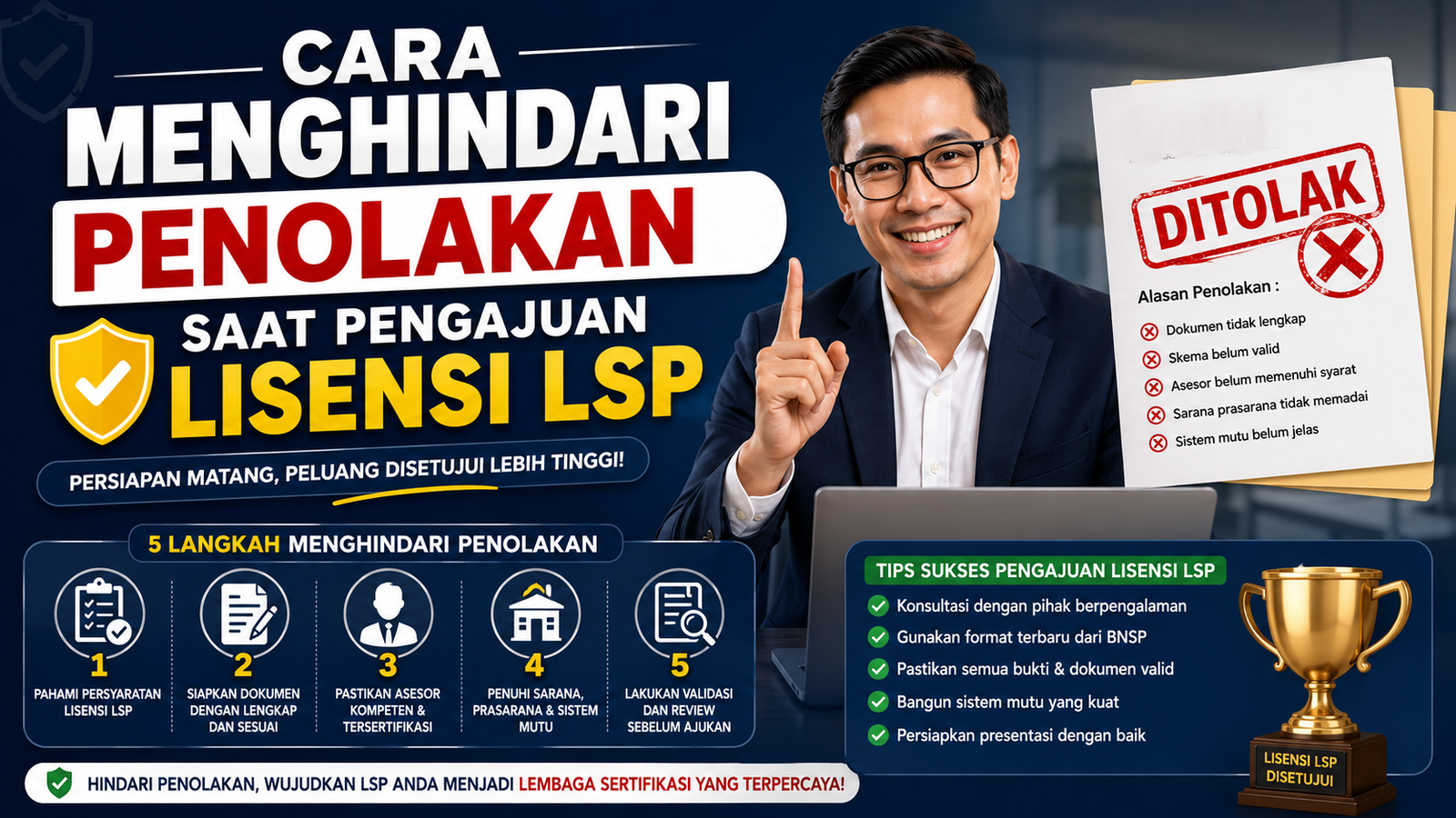 Cara Menghindari Penolakan Saat Pengajuan Lisensi LSP