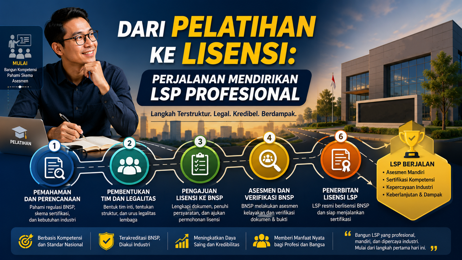 Dari Pelatihan ke Lisensi Perjalanan Mendirikan LSP Profesional