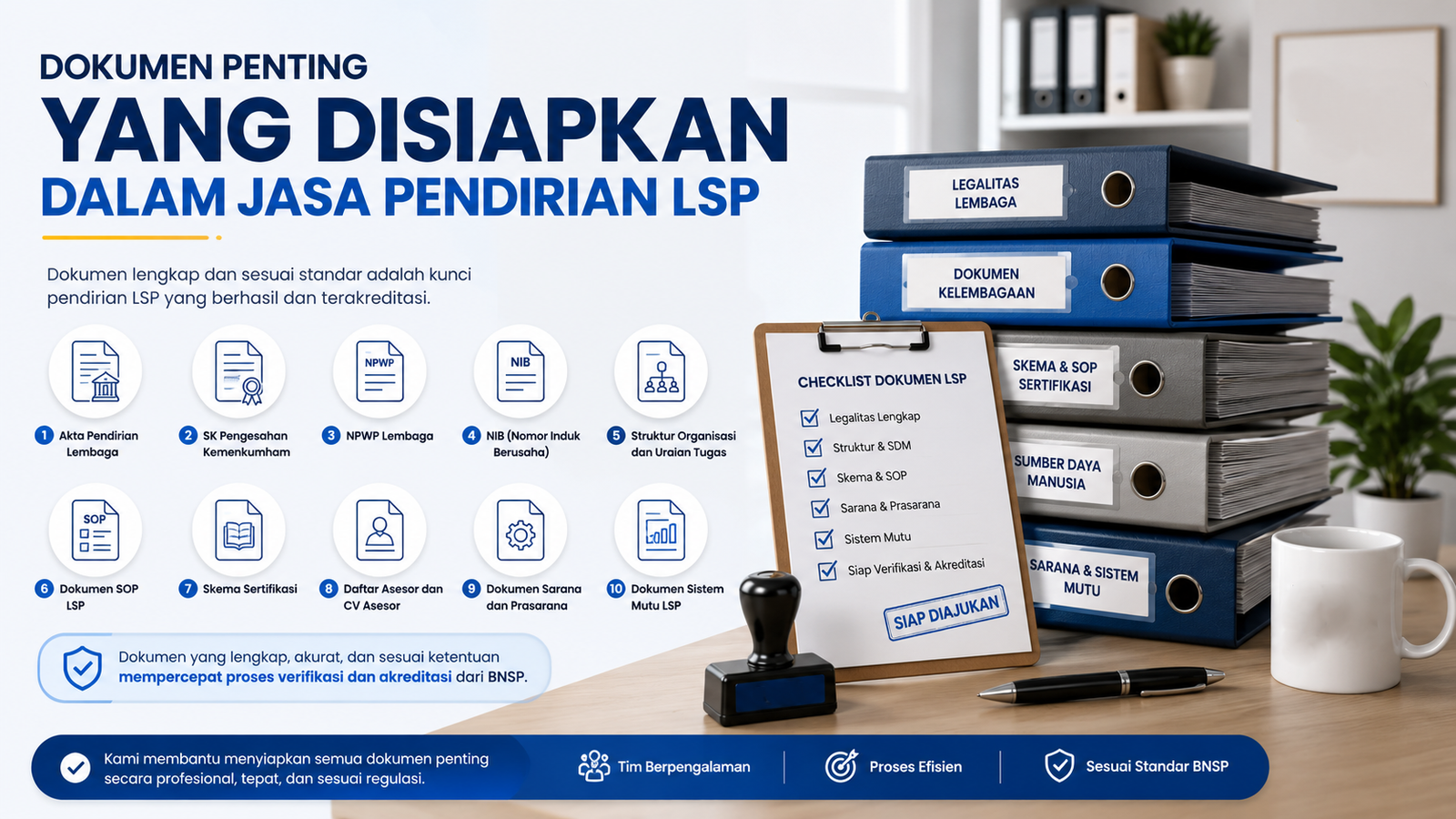Dokumen Penting yang Disiapkan dalam Jasa Pendirian LSP