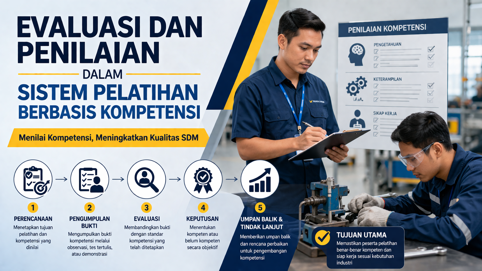 Evaluasi dan Penilaian dalam Sistem Pelatihan Berbasis Kompetensi