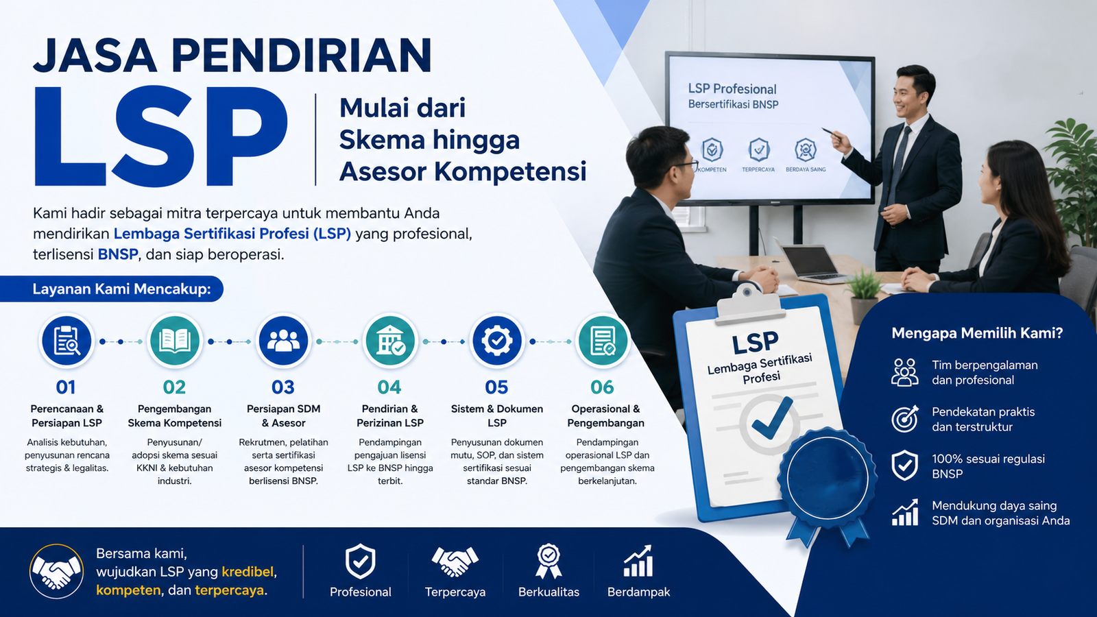 Jasa Pendirian LSP Mulai dari Skema hingga Asesor Kompetensi