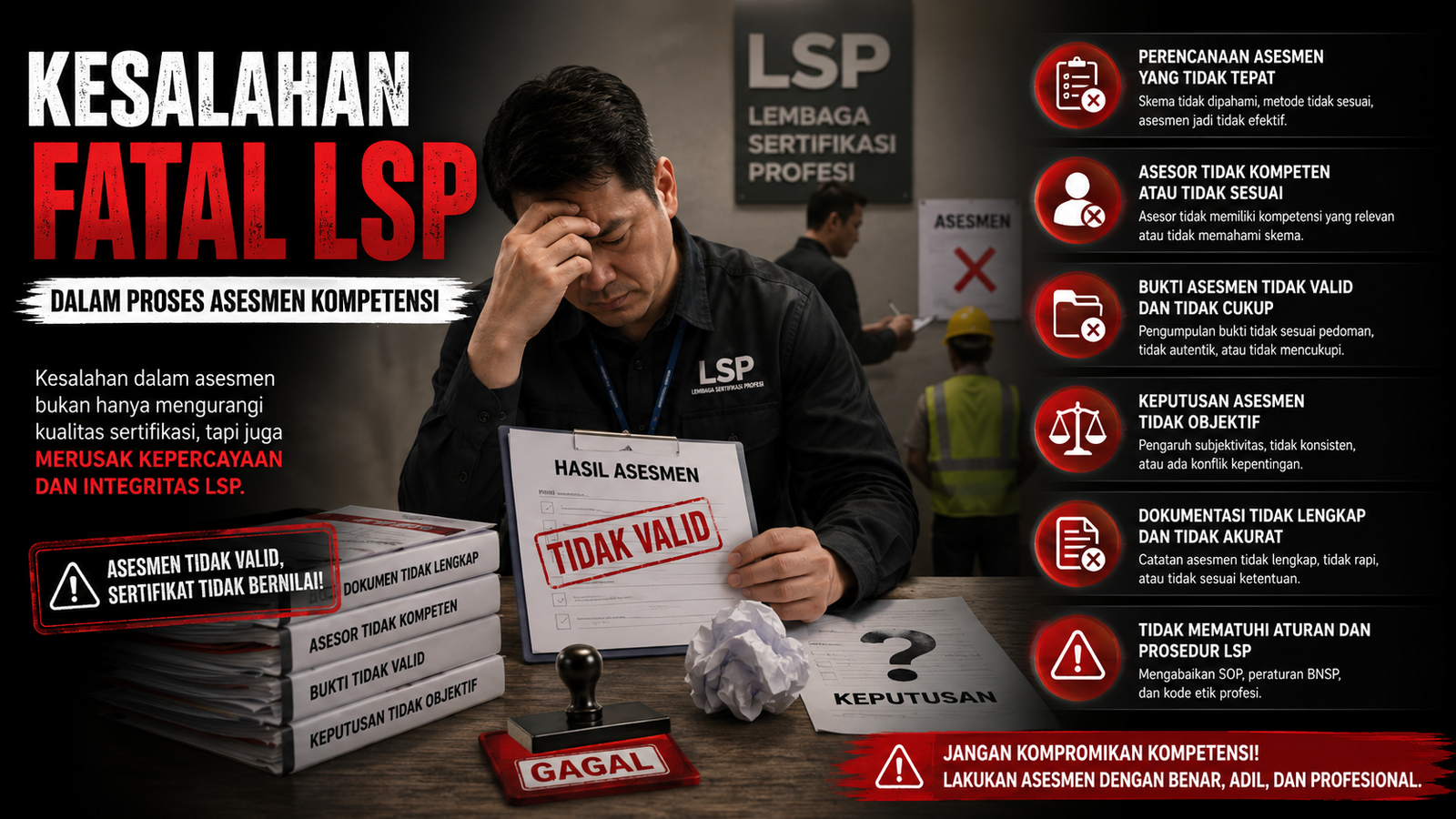Kesalahan Fatal LSP dalam Proses Asesmen Kompetensi