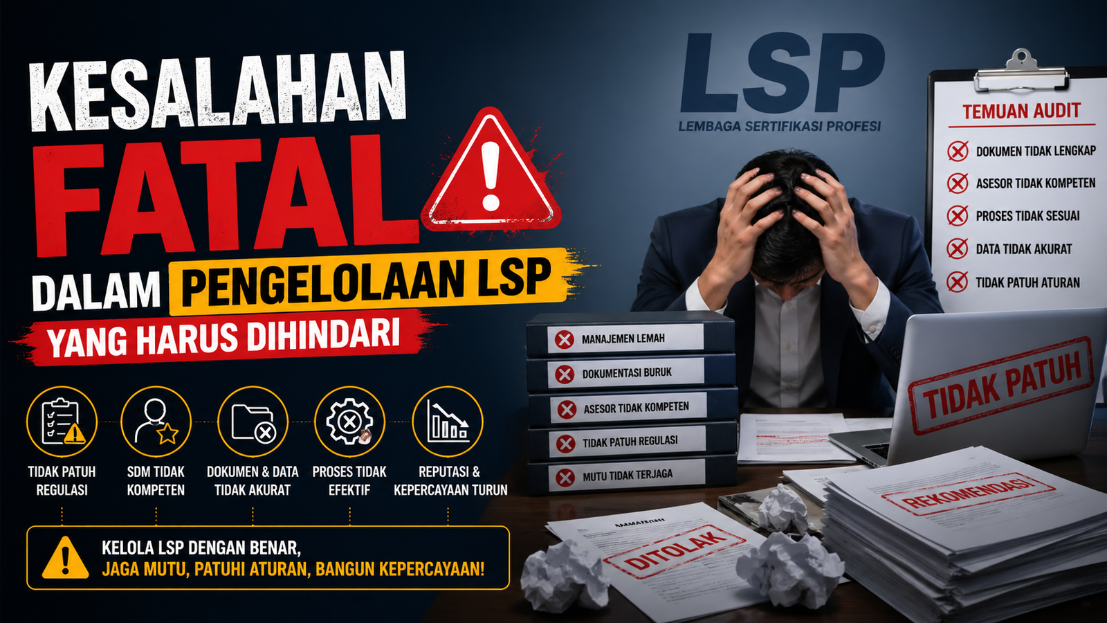 Kesalahan Fatal dalam Pengelolaan LSP yang Harus Dihindari
