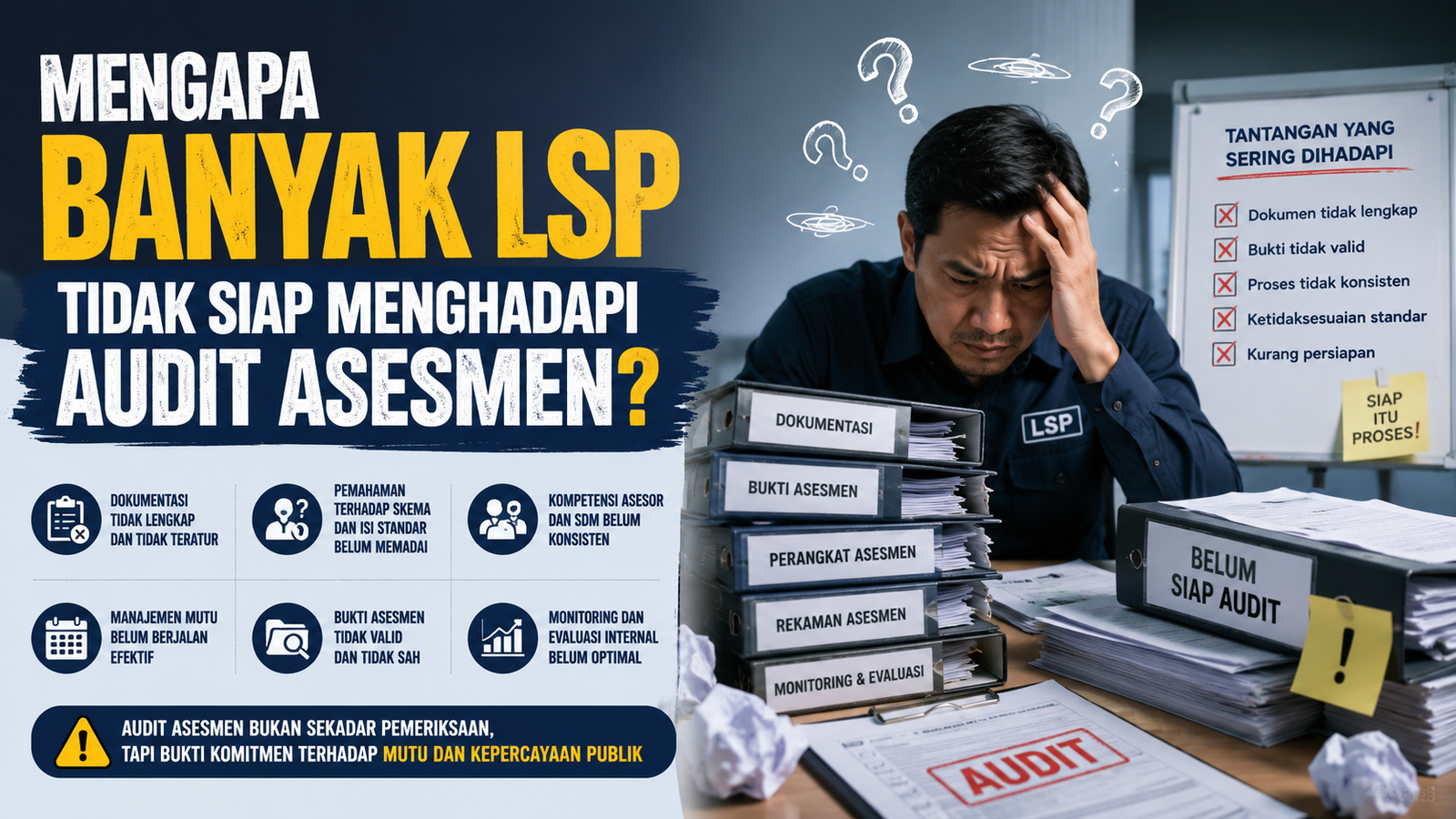 Mengapa Banyak LSP Tidak Siap Menghadapi Audit Asesmen