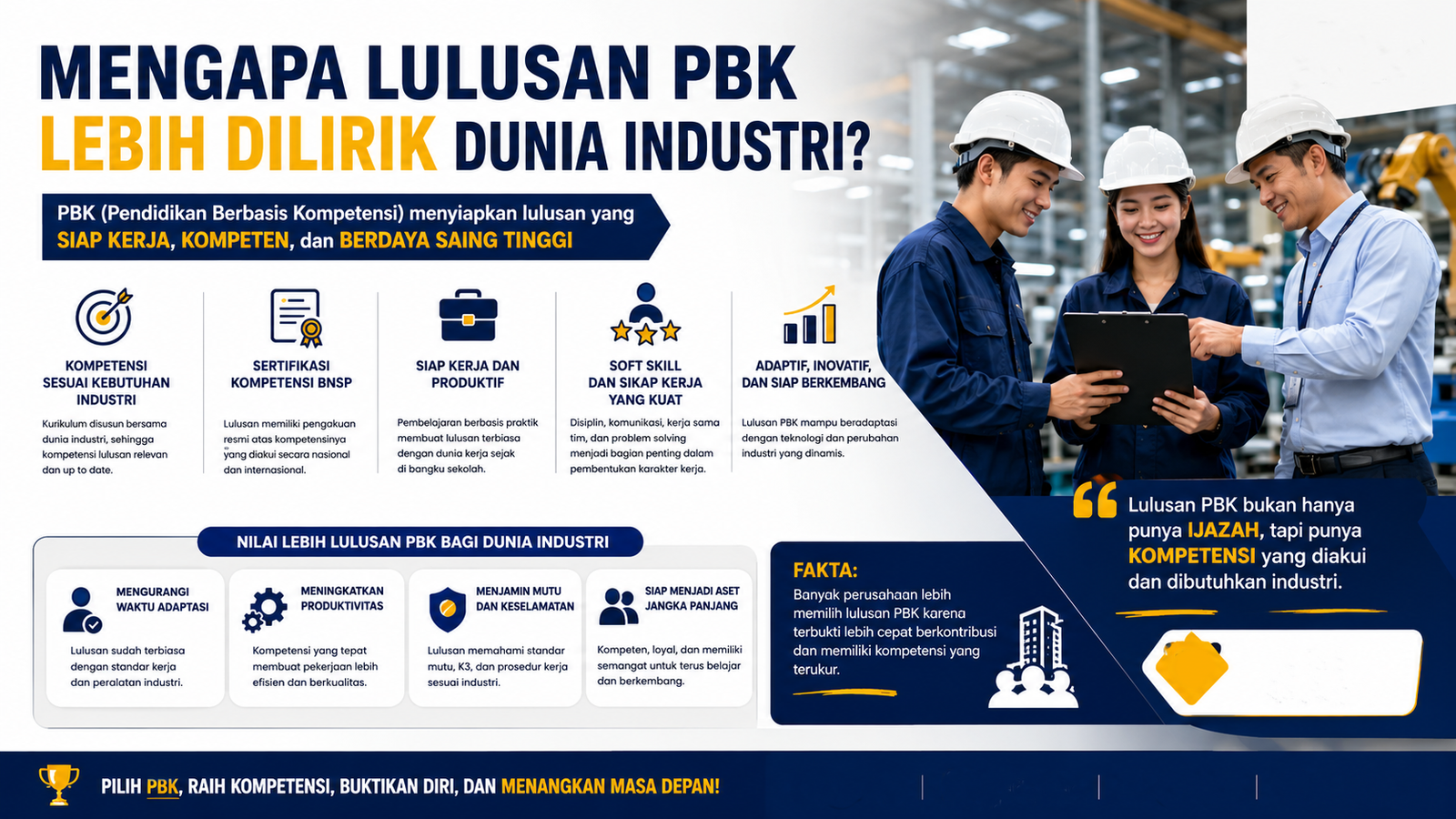 Mengapa Lulusan PBK Lebih Dilirik Dunia Industri