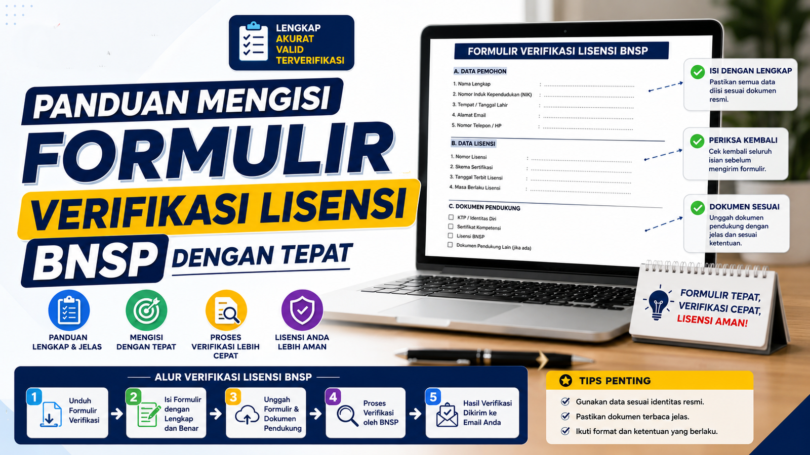 Panduan Mengisi Formulir Verifikasi Lisensi BNSP dengan Tepat