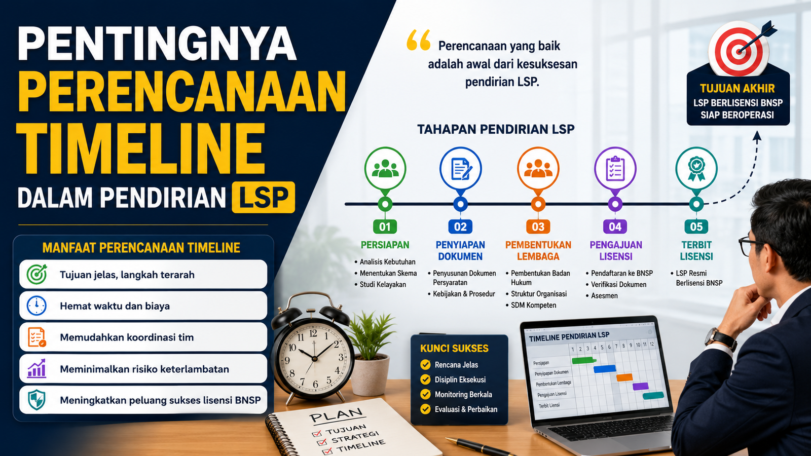 Pentingnya Perencanaan Timeline dalam Pendirian LSP