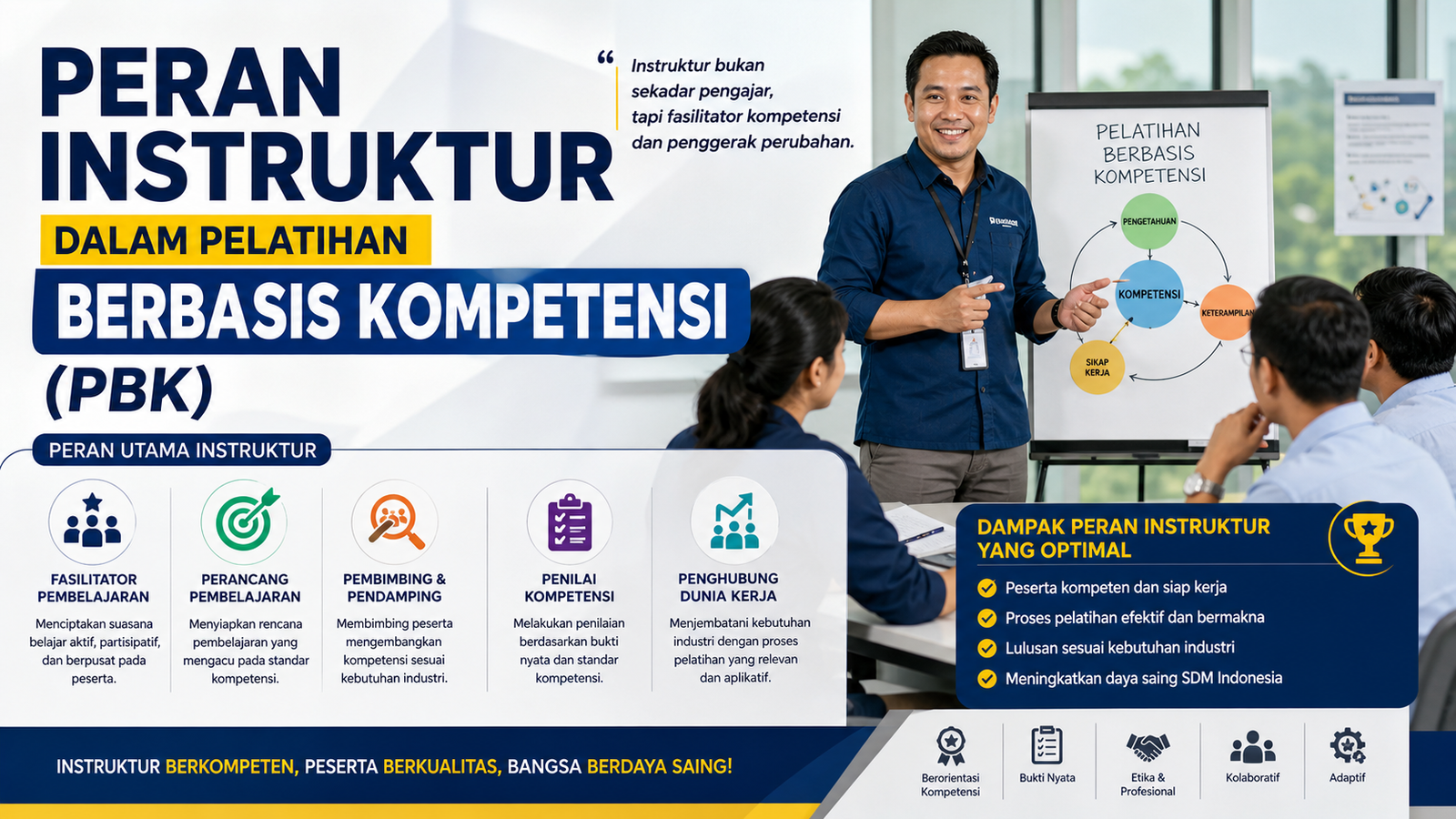 Peran Instruktur dalam Pelatihan Berbasis Kompetensi PBK