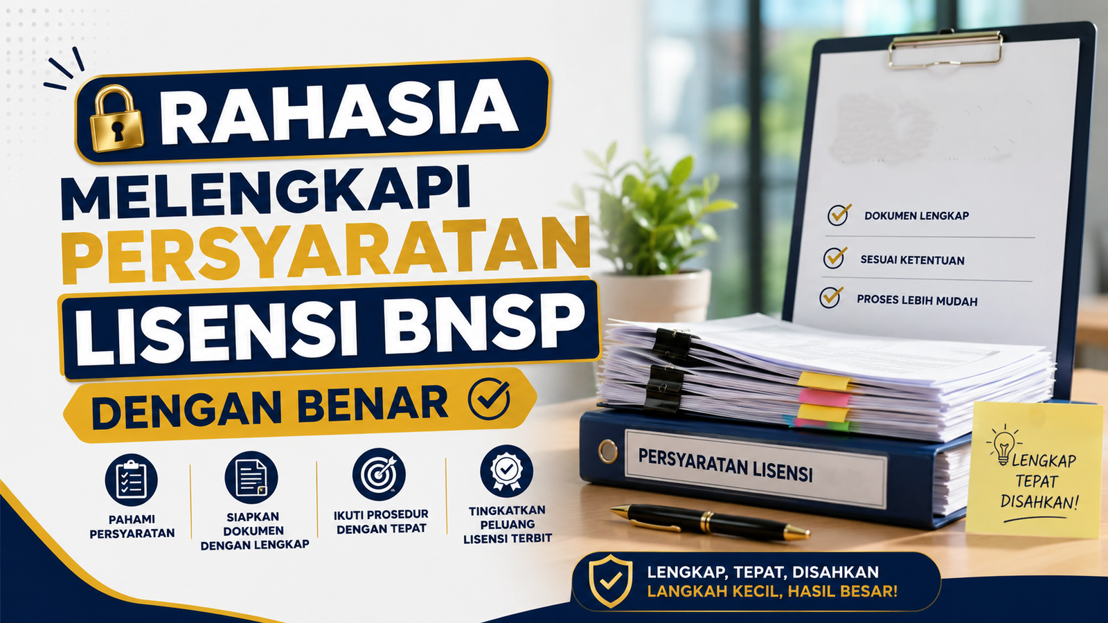 Rahasia Melengkapi Persyaratan Lisensi BNSP dengan Benar