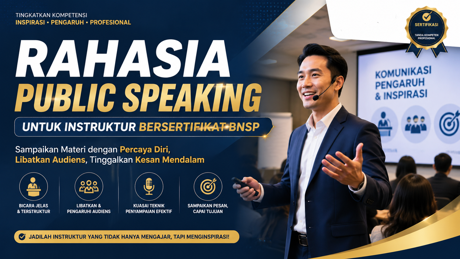 Rahasia Public Speaking untuk Instruktur Bersertifikat BNSP