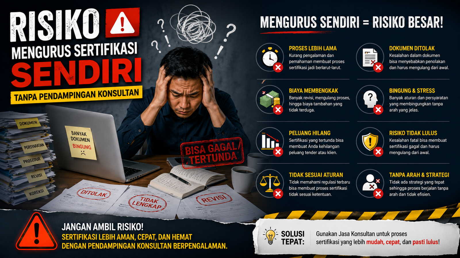 Risiko Mengurus Sertifikasi Sendiri Tanpa Pendampingan Konsultan