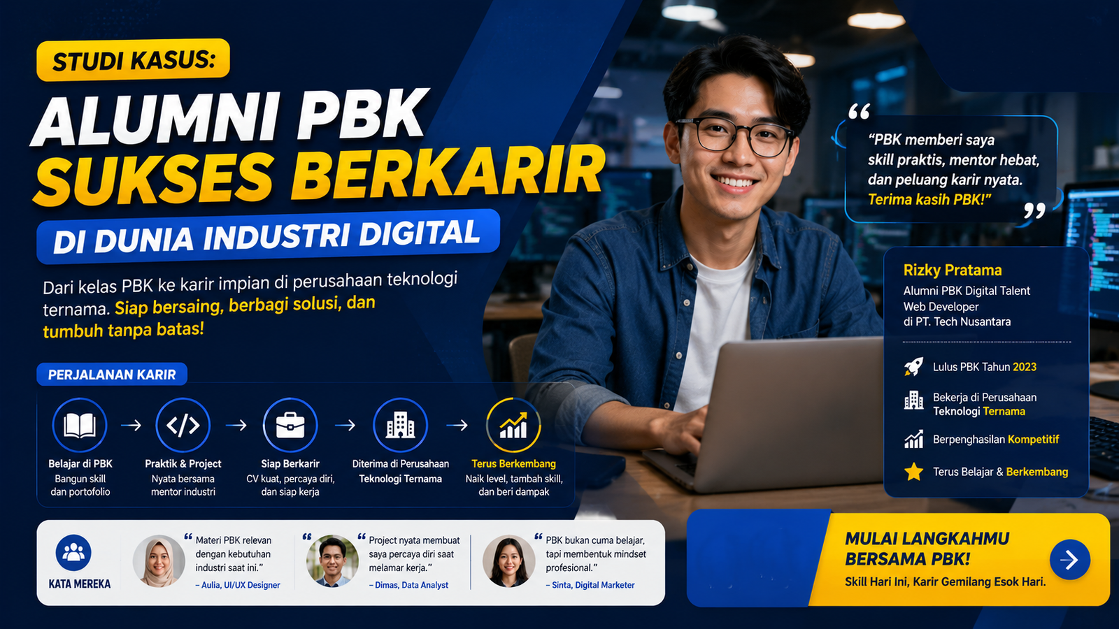 Studi Kasus Alumni PBK Sukses Berkarir di Dunia Industri Digital