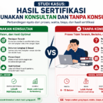 Studi Kasus Hasil Sertifikasi Menggunakan Konsultan dan Tanpa Konsultan - Konsultan Pendirian LSP dan LPK Studi Kasus Hasil Sertifikasi Menggunakan Konsultan dan Tanpa Konsultan