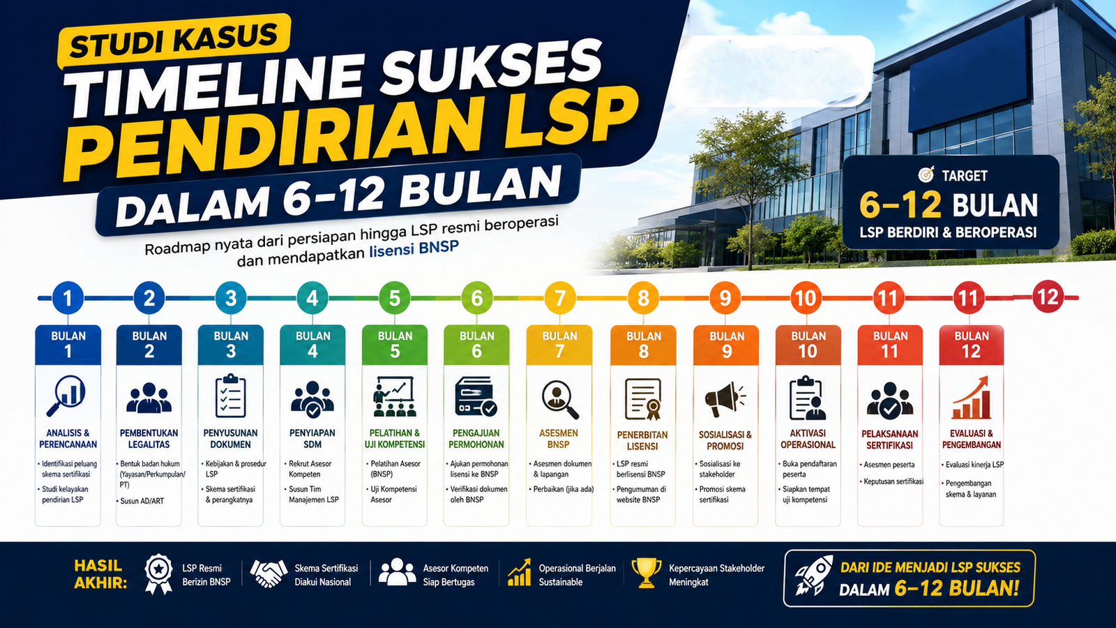 Studi Kasus: Timeline Sukses Pendirian Lembaga Sertifikasi Profesi (LSP) dalam 6–12 Bulan