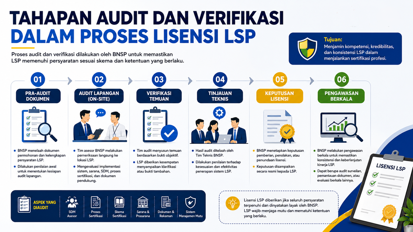 Tahapan Audit dan Verifikasi dalam Proses Lisensi LSP