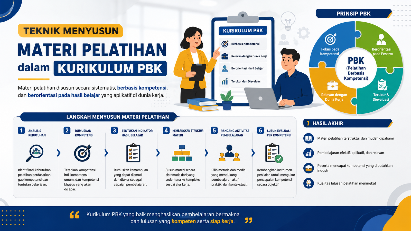 Teknik Menyusun Materi Pelatihan dalam Kurikulum PBK