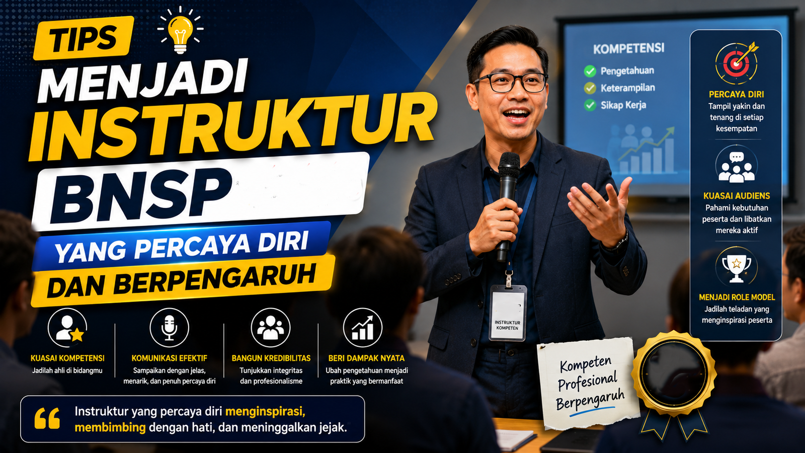 Tips Menjadi Instruktur BNSP yang Percaya Diri dan Berpengaruh