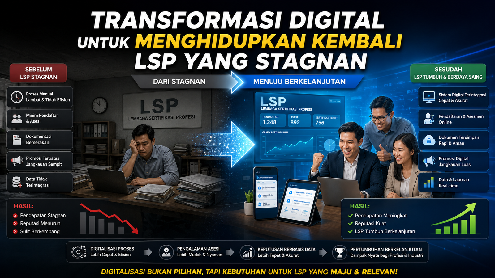 Transformasi Digital untuk Menghidupkan Kembali LSP yang Stagnan